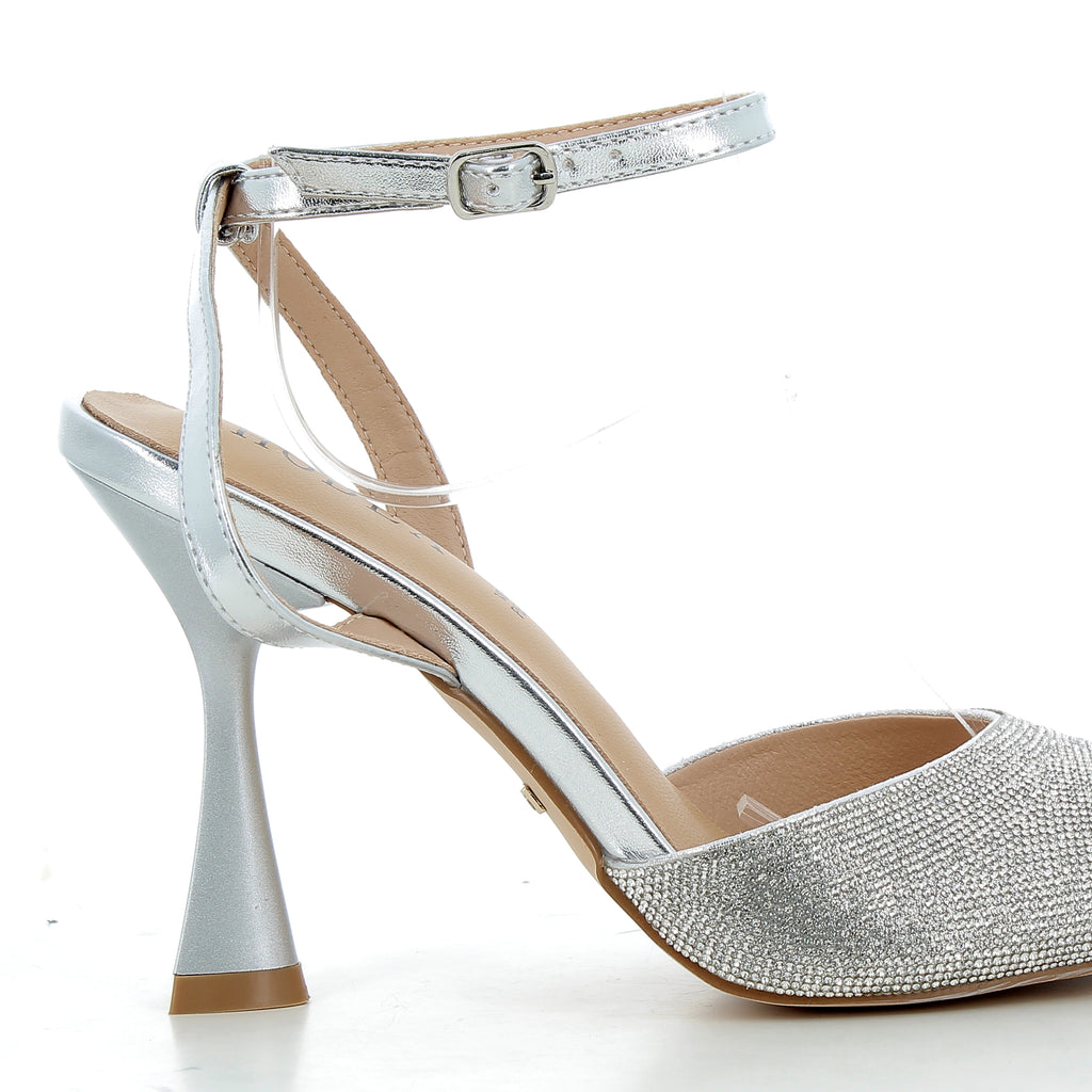 Hodea Samira Silver Sandals