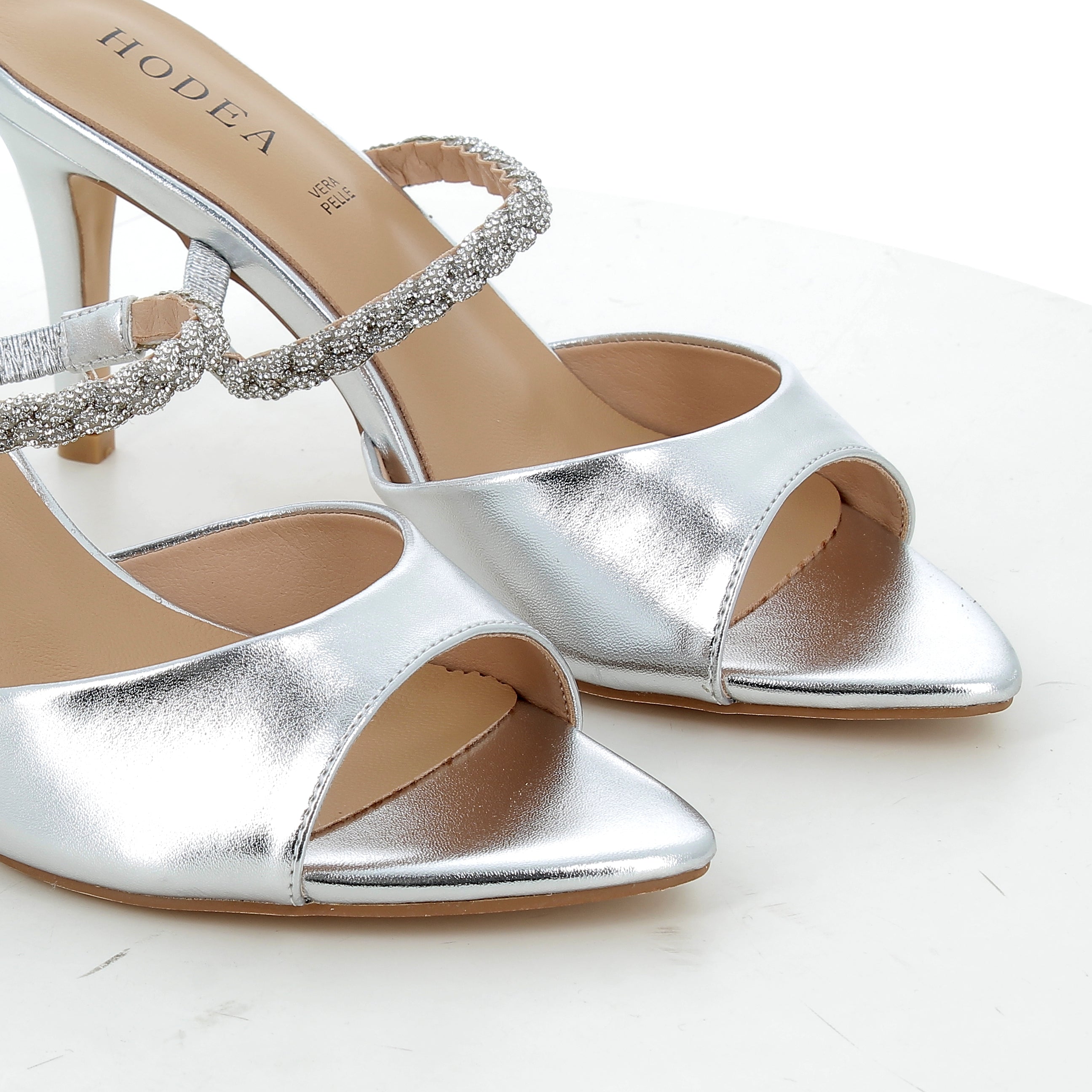 Hodea Nicole Silver Sandals