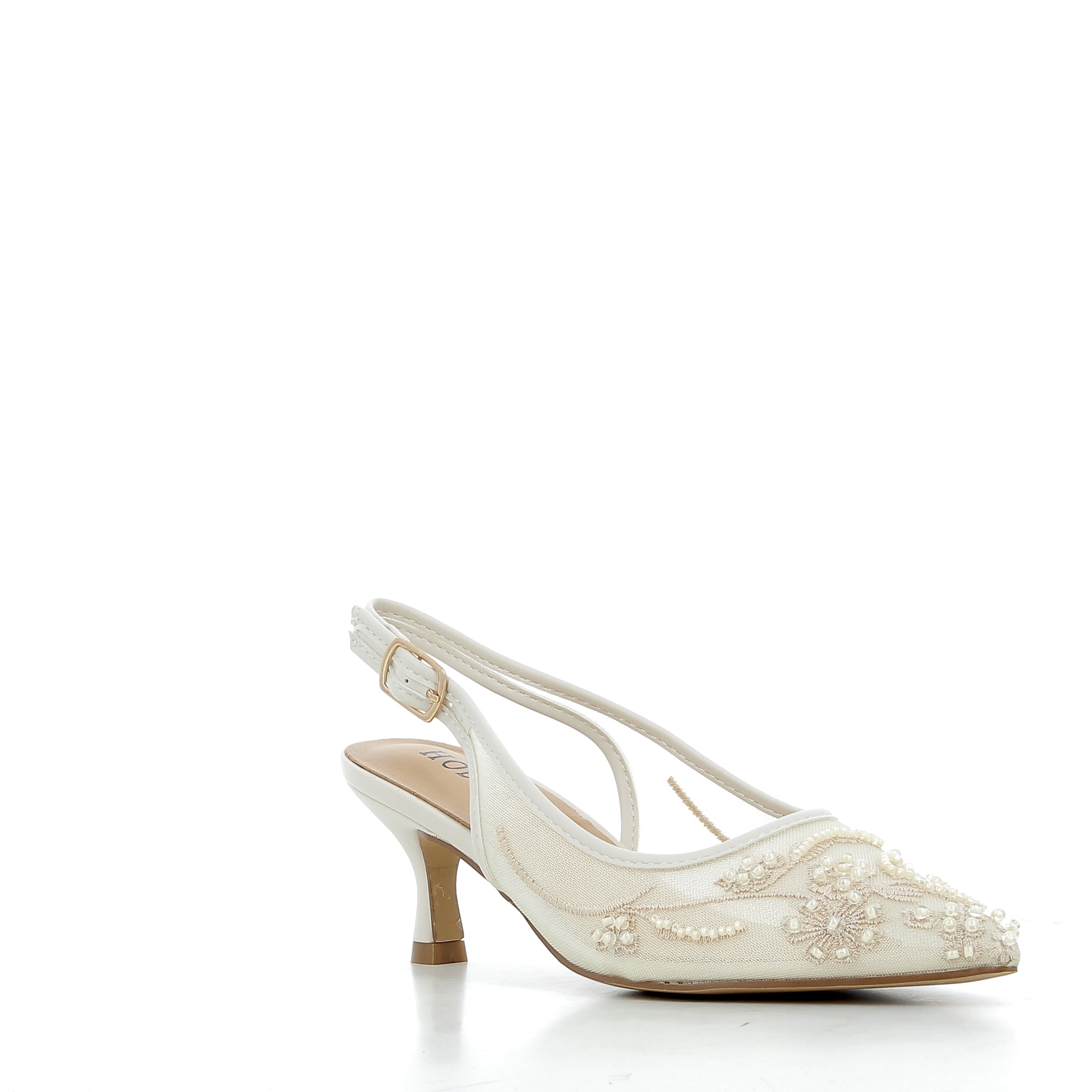 Hodea Slingback Jasny Biały