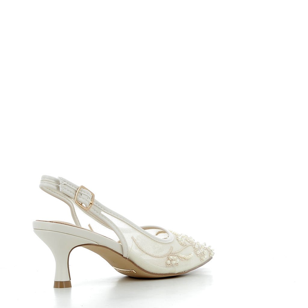 Hodea Slingback Jasny Biały