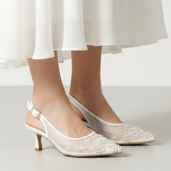Hodea Slingback Light White