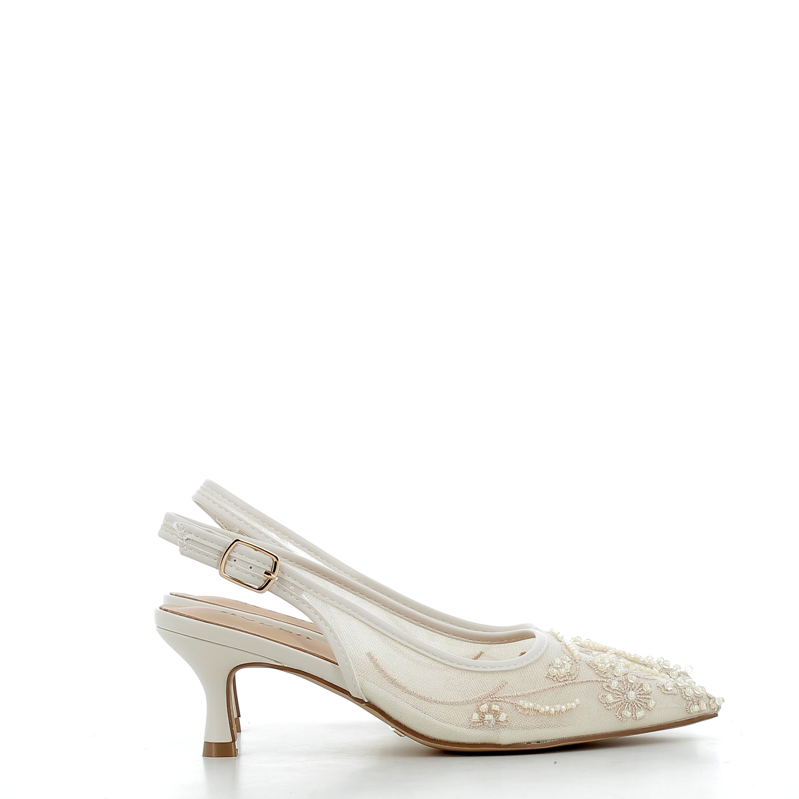Hodea Slingback Jasny Biały