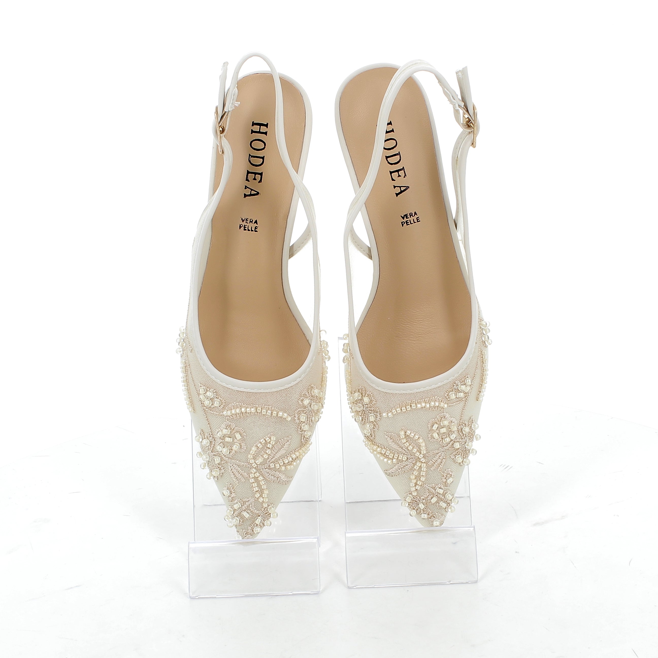 Hodea Slingback Jasny Biały
