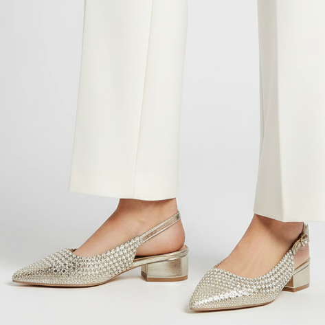 Hodea Slingback Gioia Platinum