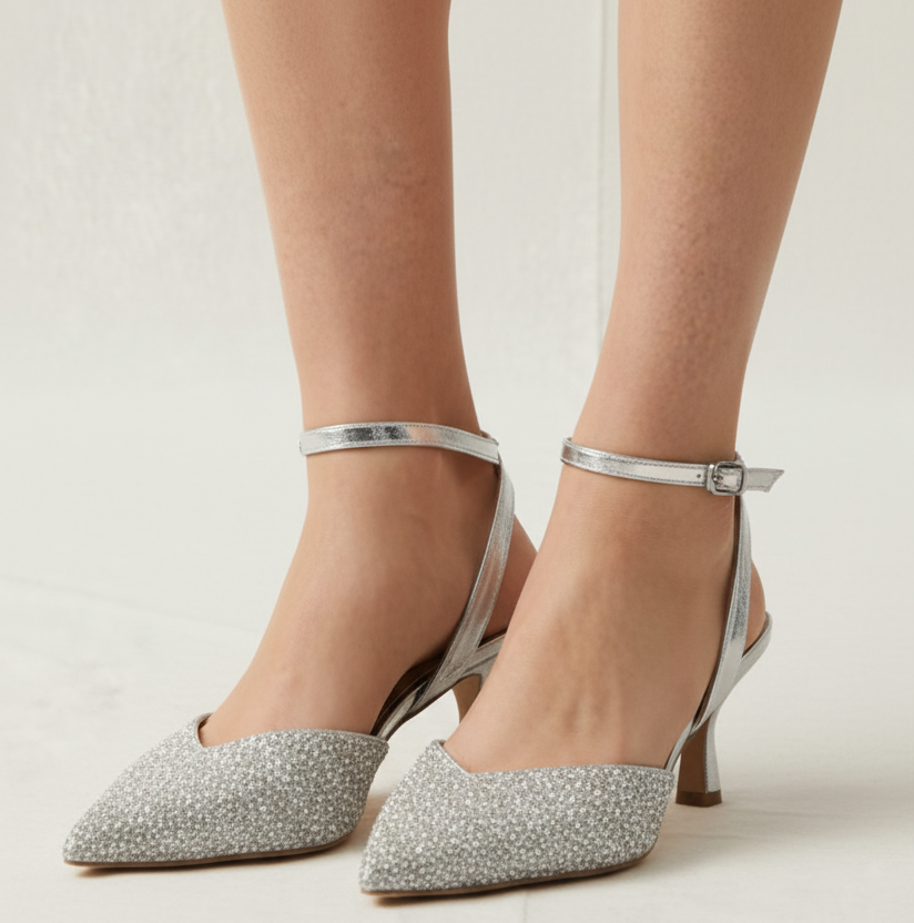 Hodea Elsa Silver Slingback