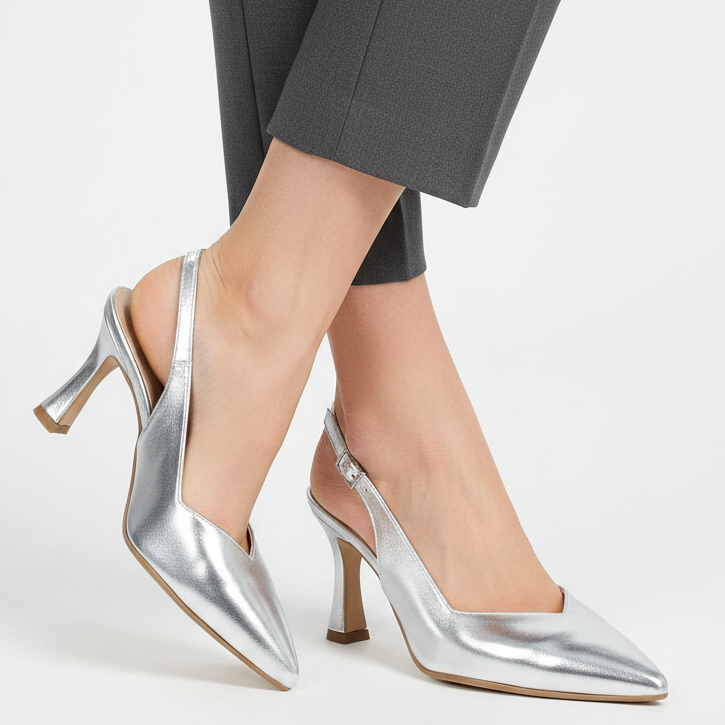 Hodea Slingback Letizia Silver