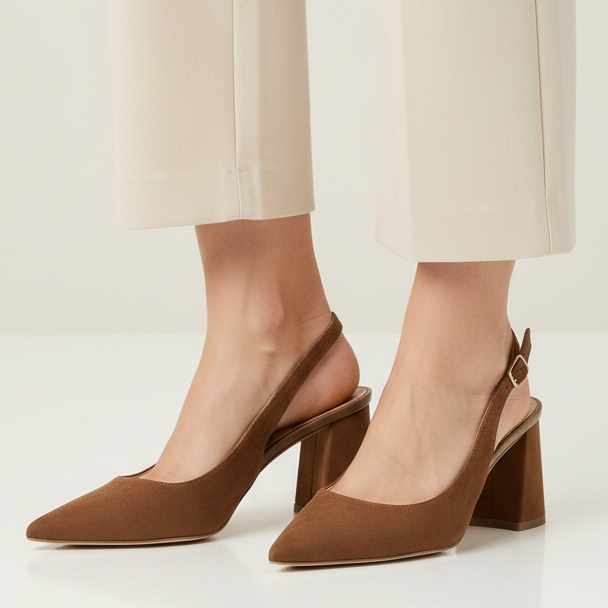 Hodea Angelica Leather Slingback