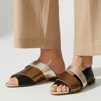 Hodea Flora Black Sandals
