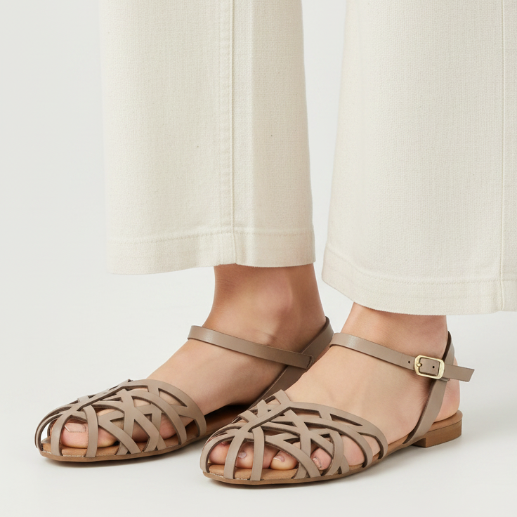 Hodea Olimpia Beige Sandals