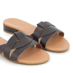 Hodea Constanza Sandals Dark Brown