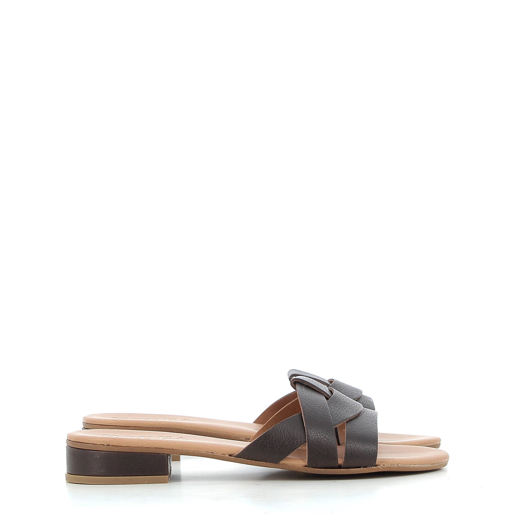 Hodea Constanza Sandals Dark Brown