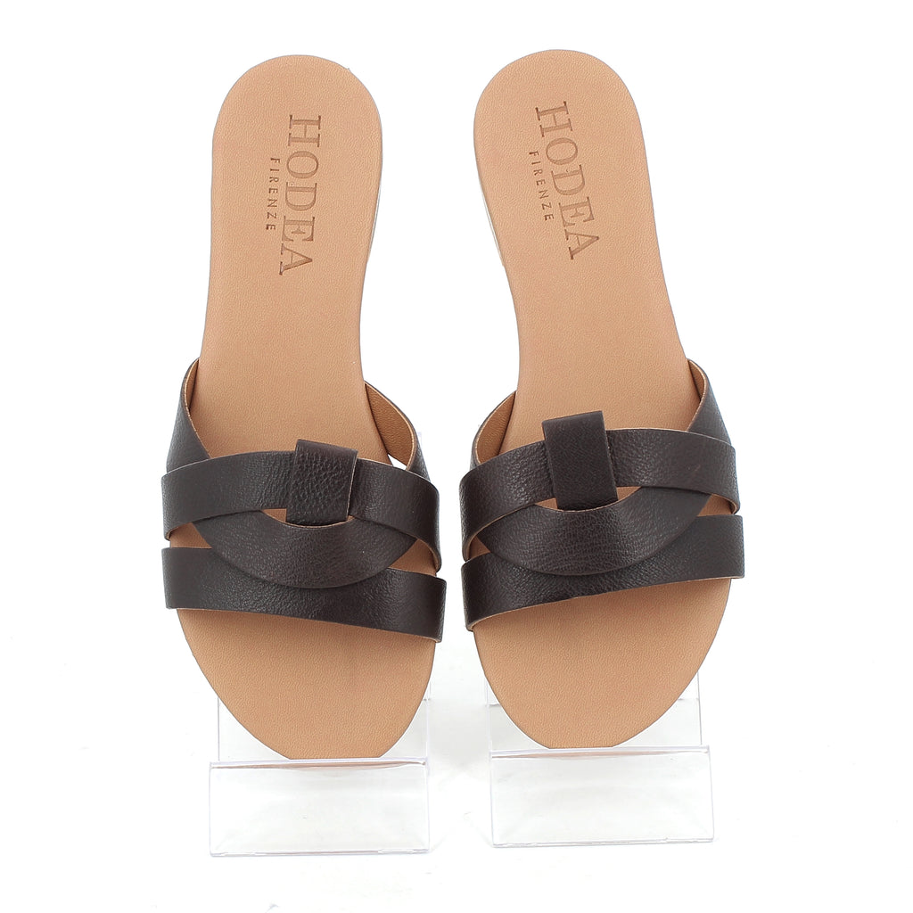 Hodea Constanza Sandals Dark Brown