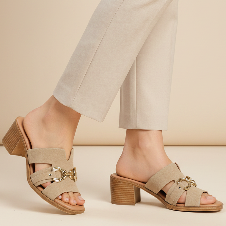 Hodea Sabina Beige Sandals