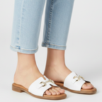Hodea Raffaela White Slippers