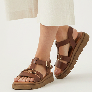 Hodea Isotta Leather Sandals