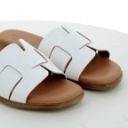 Hodea Elettra White Slippers