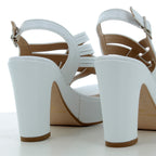 Hodea Caterina White Sandals