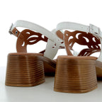 Hodea Lucrezia White Sandals