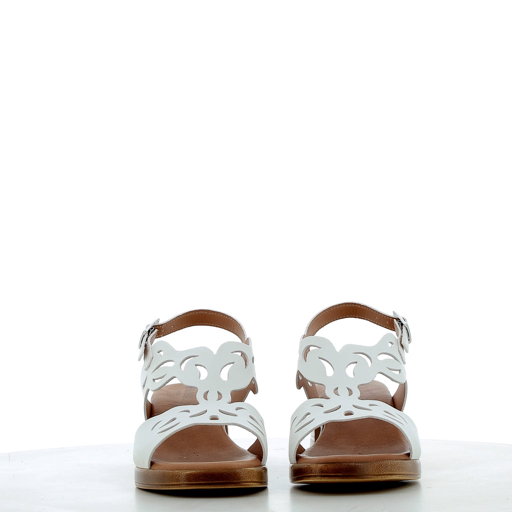 Hodea Lucrezia White Sandals