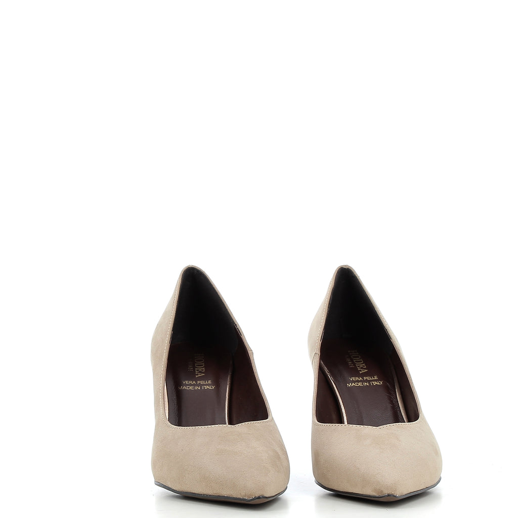 Hodea Decollete Suede Paola Taupe