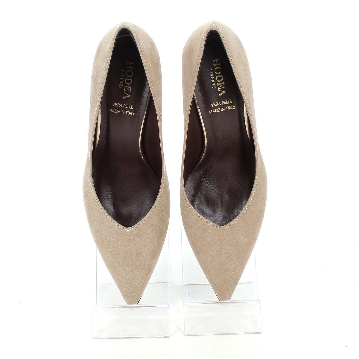 Hodea Decollete Suede Paola Taupe