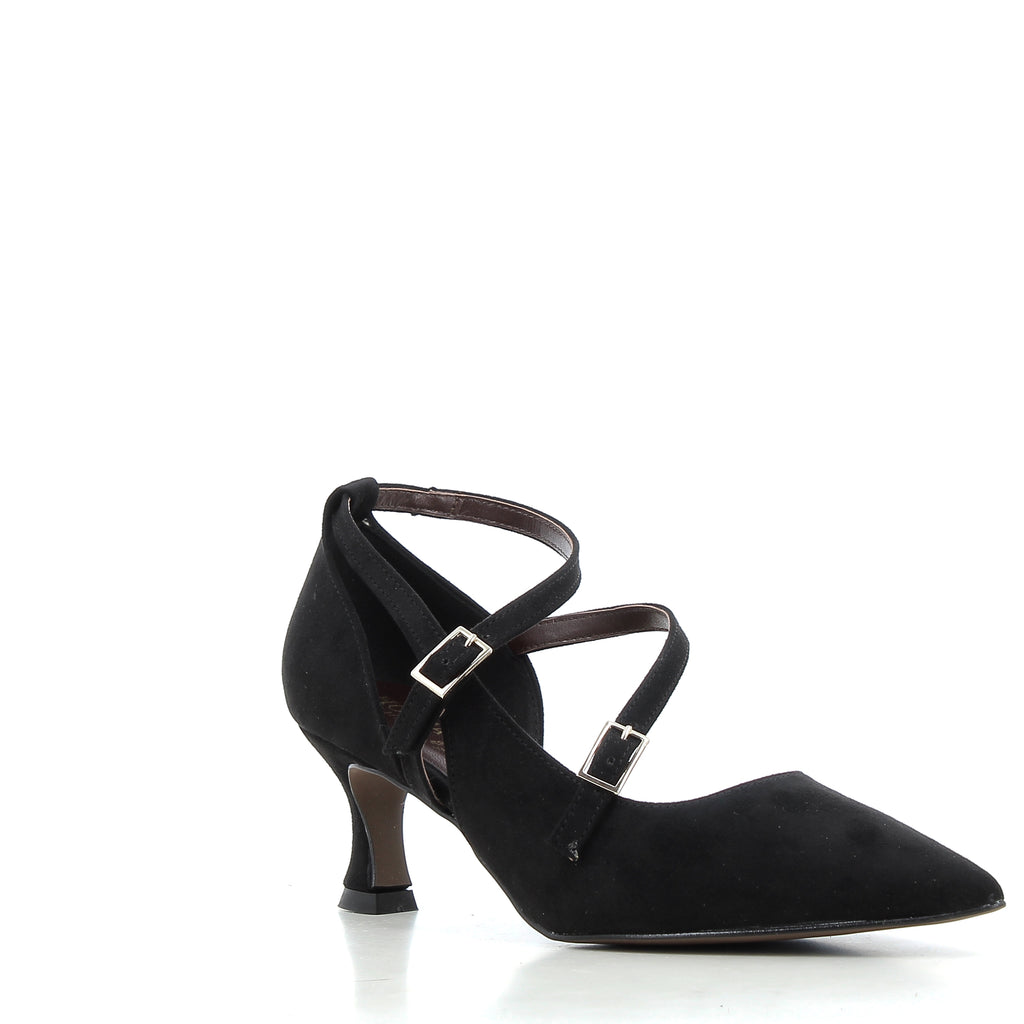 Hodea Decollete Suede Valentina Nero