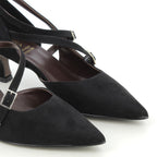 Hodea Decollete Suede Valentina Nero