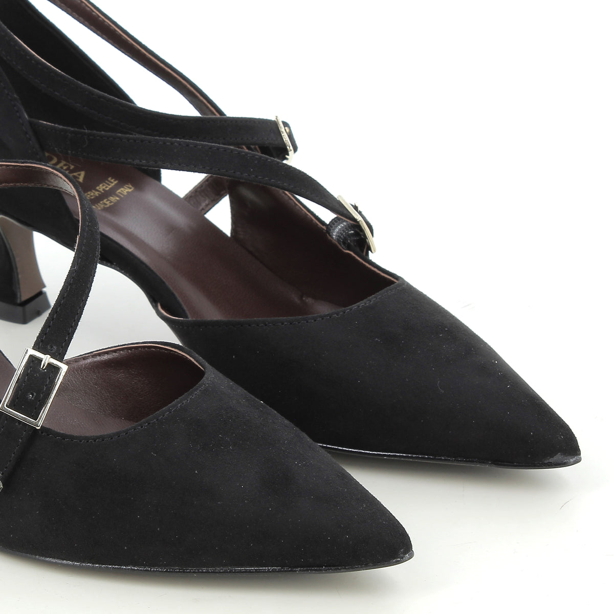 Hodea Decollete Suede Valentina Nero