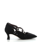 Hodea Decollete Suede Valentina Nero