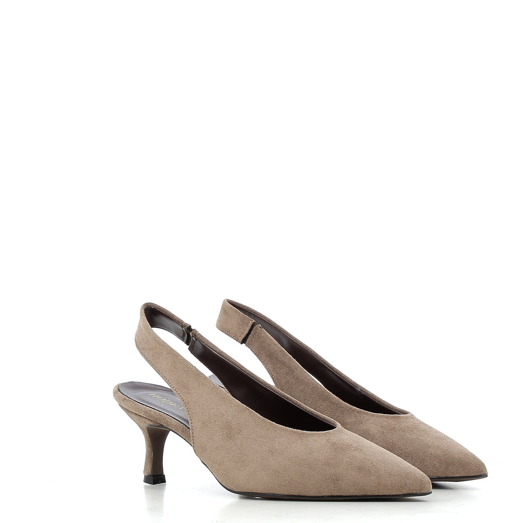 Hodea Slingback Suede Daniela Taupe