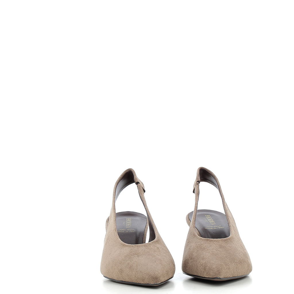 Hodea Slingback Suede Daniela Taupe