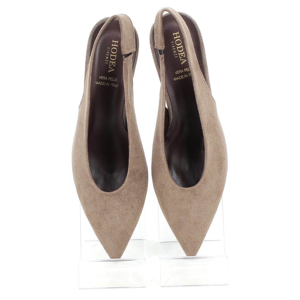Slingback Daniela in Suede con Tacco 5 cm