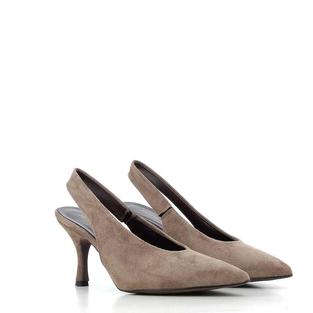 Hodea Slingback Suede Anita Taupe
