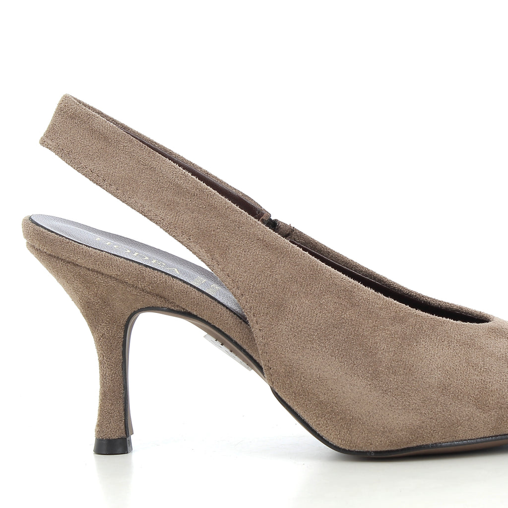 Hodea Slingback Suede Anita Taupe