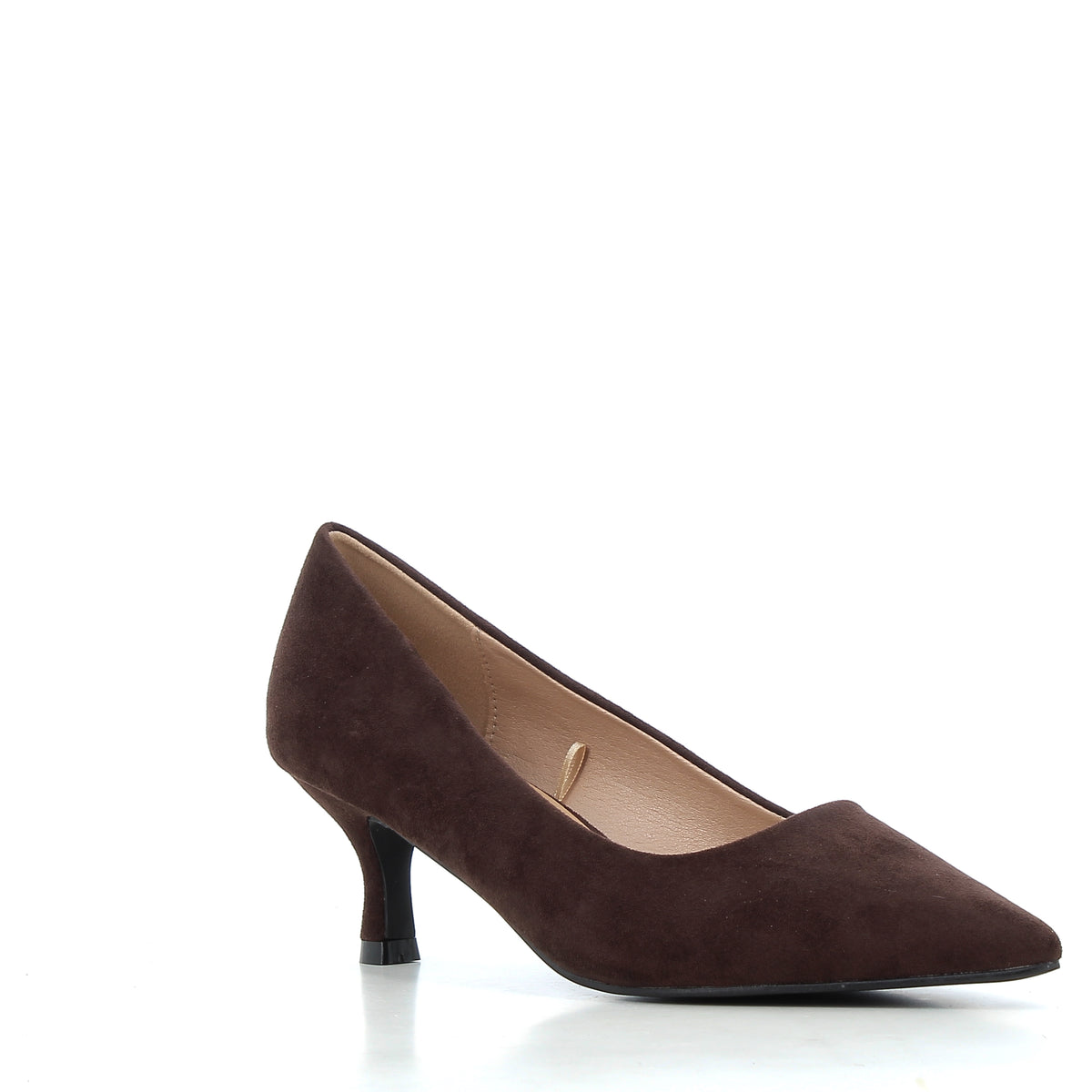 Décolleté Aurora Marroni Effetto Camoscio con Tacco 6 cm
