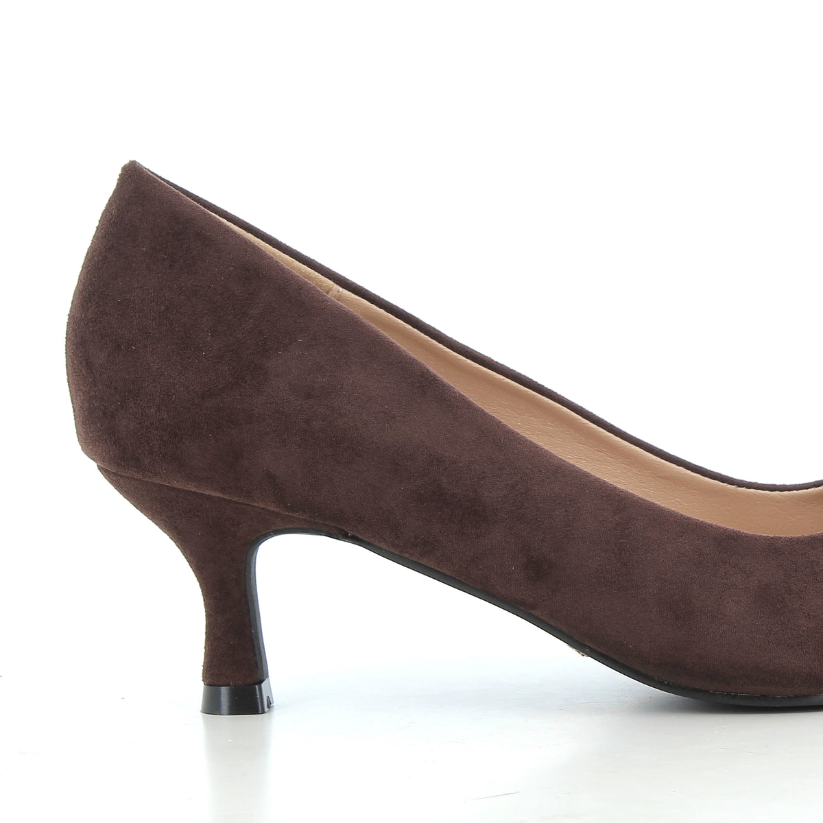 Décolleté Aurora Marroni Effetto Camoscio con Tacco 6 cm