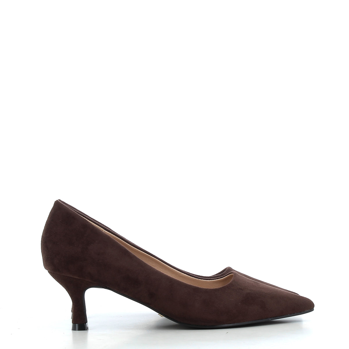Décolleté Aurora Marroni Effetto Camoscio con Tacco 6 cm