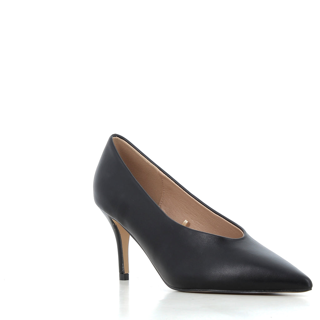 Décolleté Cristina Nere con Scollo a Mandorla e Tacco 8 cm