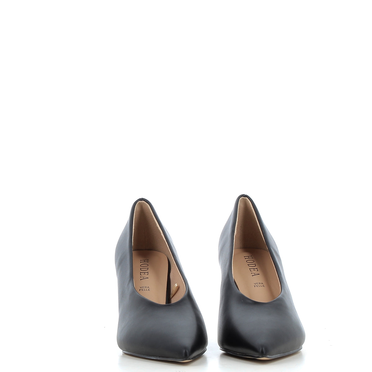 Décolleté Cristina Nere con Scollo a Mandorla e Tacco 8 cm