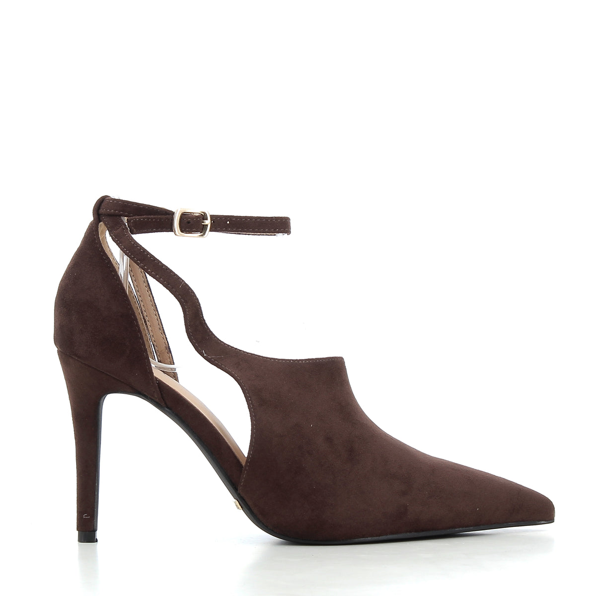 Décolleté Camilla Marroni in Camoscio con Cinturino e Tacco 9 cm