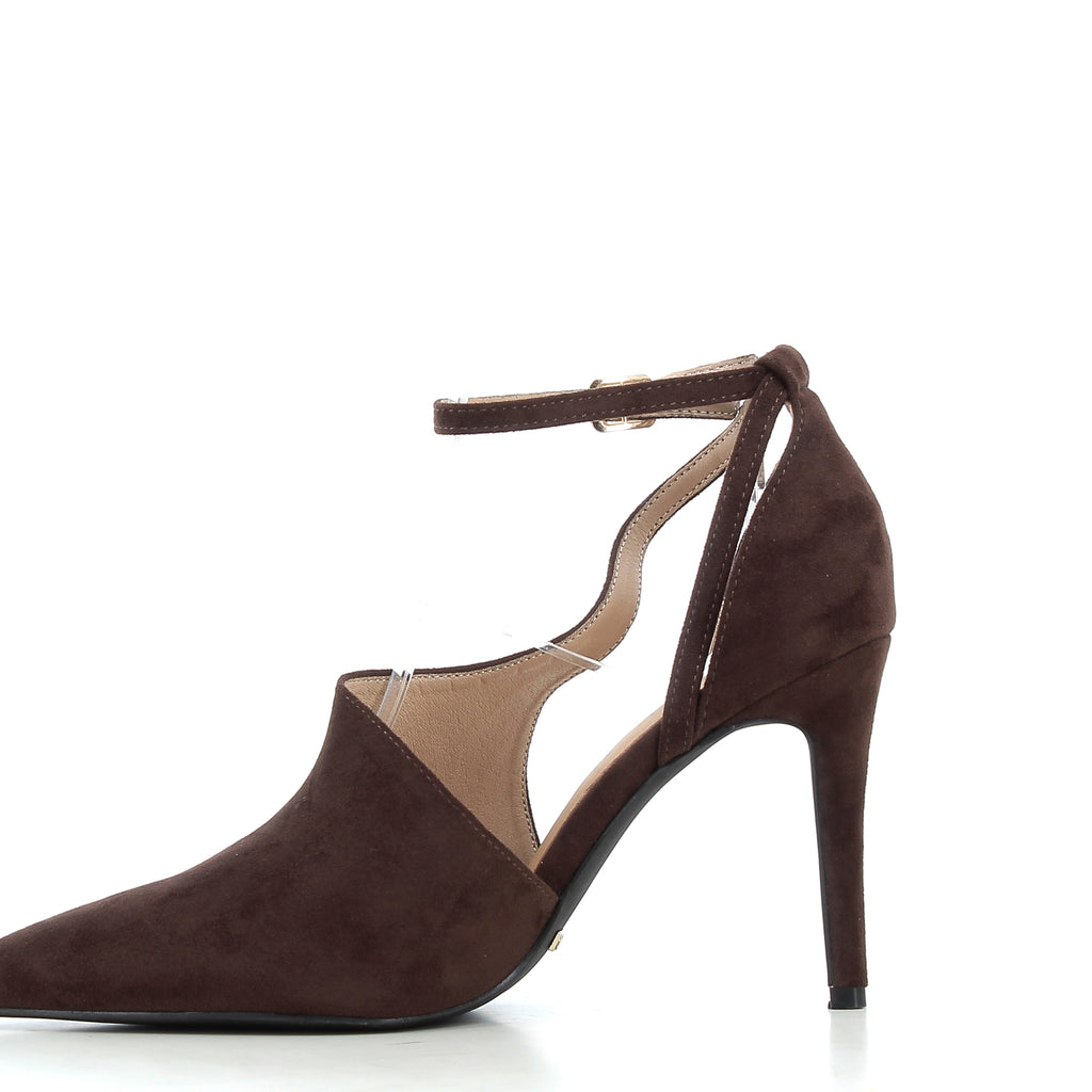 Décolleté Camilla Marroni in Camoscio con Cinturino e Tacco 9 cm