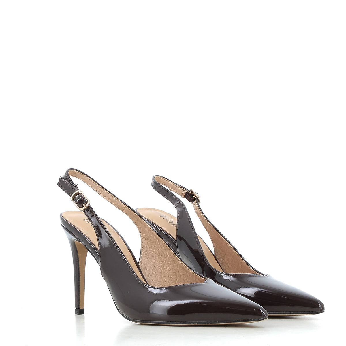 Slingback Martina Moro in Vernice con Tacco a Spillo 9 cm