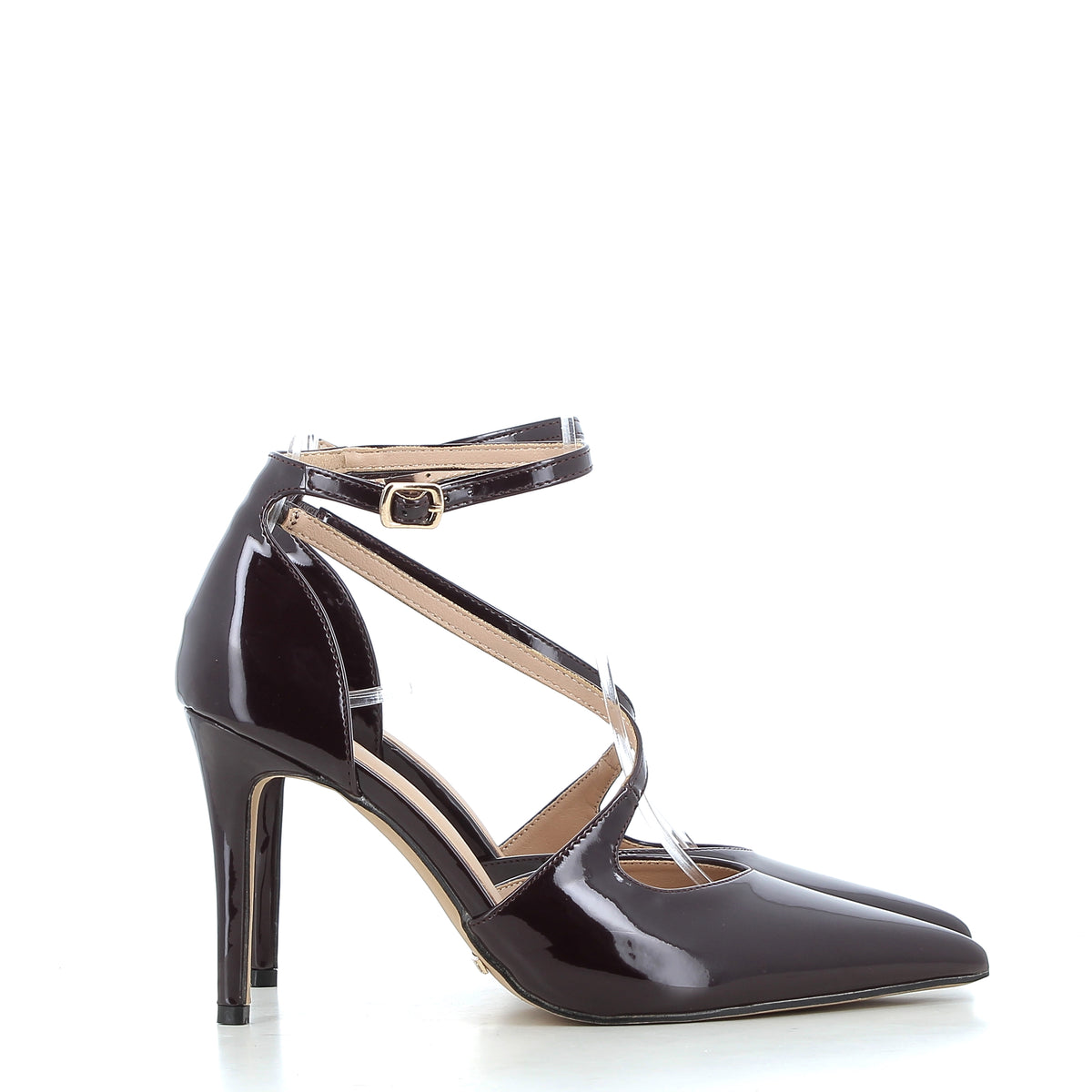 Décolleté Ludovica Bordeaux in Vernice con Tacco 9 cm