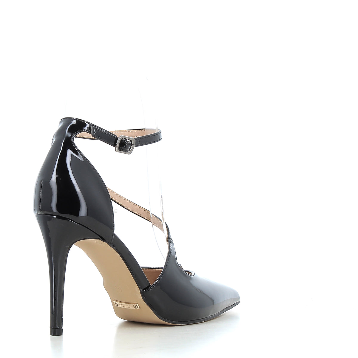 Décolleté Ludovica Nere in Vernice con Tacco 9 cm