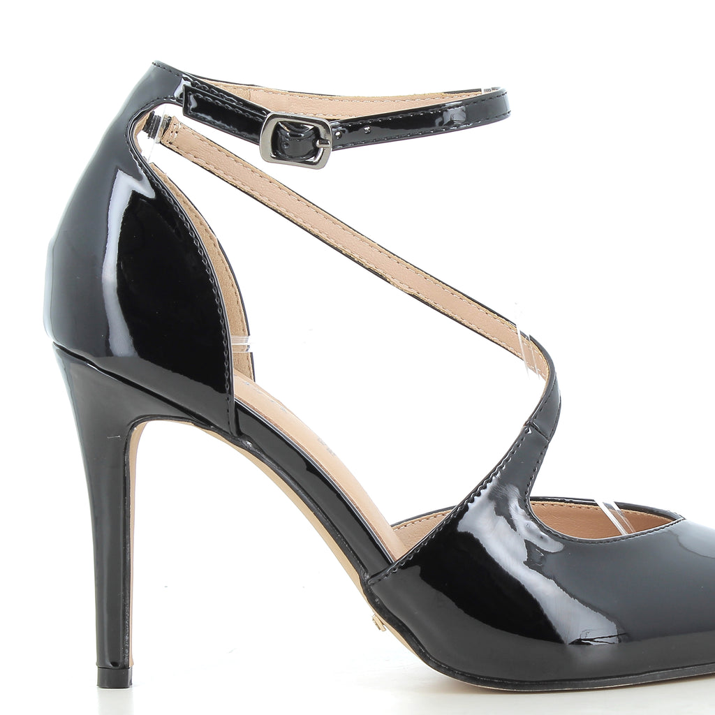 Décolleté Ludovica Nere in Vernice con Tacco 9 cm