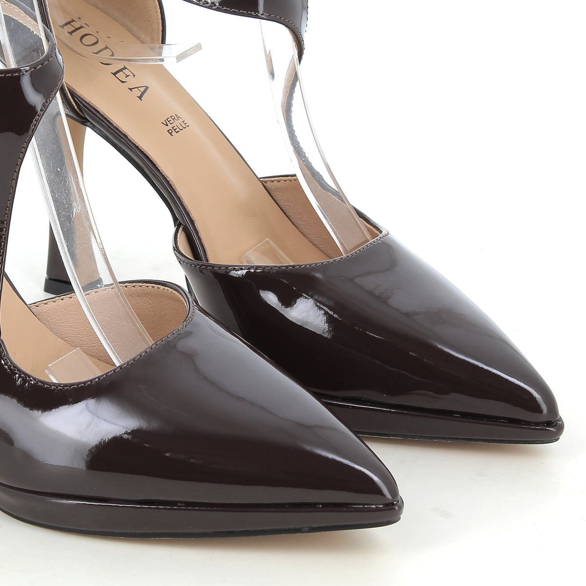Décolleté Ginevra Moro in Vernice con Plateau e Tacco 10 cm