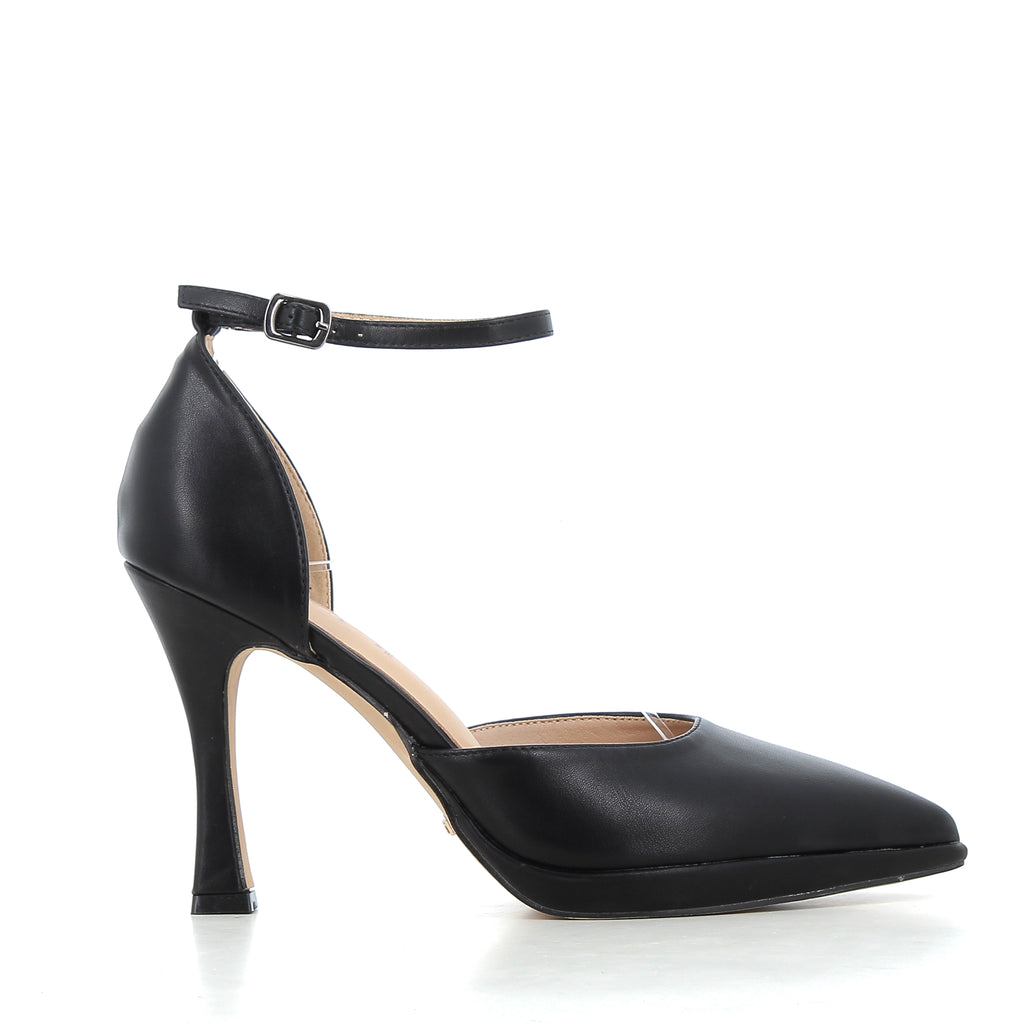 Décolleté Eleonora Nere con Plateau e Tacco 10 cm
