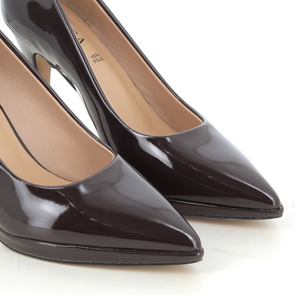 Décolleté Melissa Moro in Vernice con Plateau e Tacco 10 cm