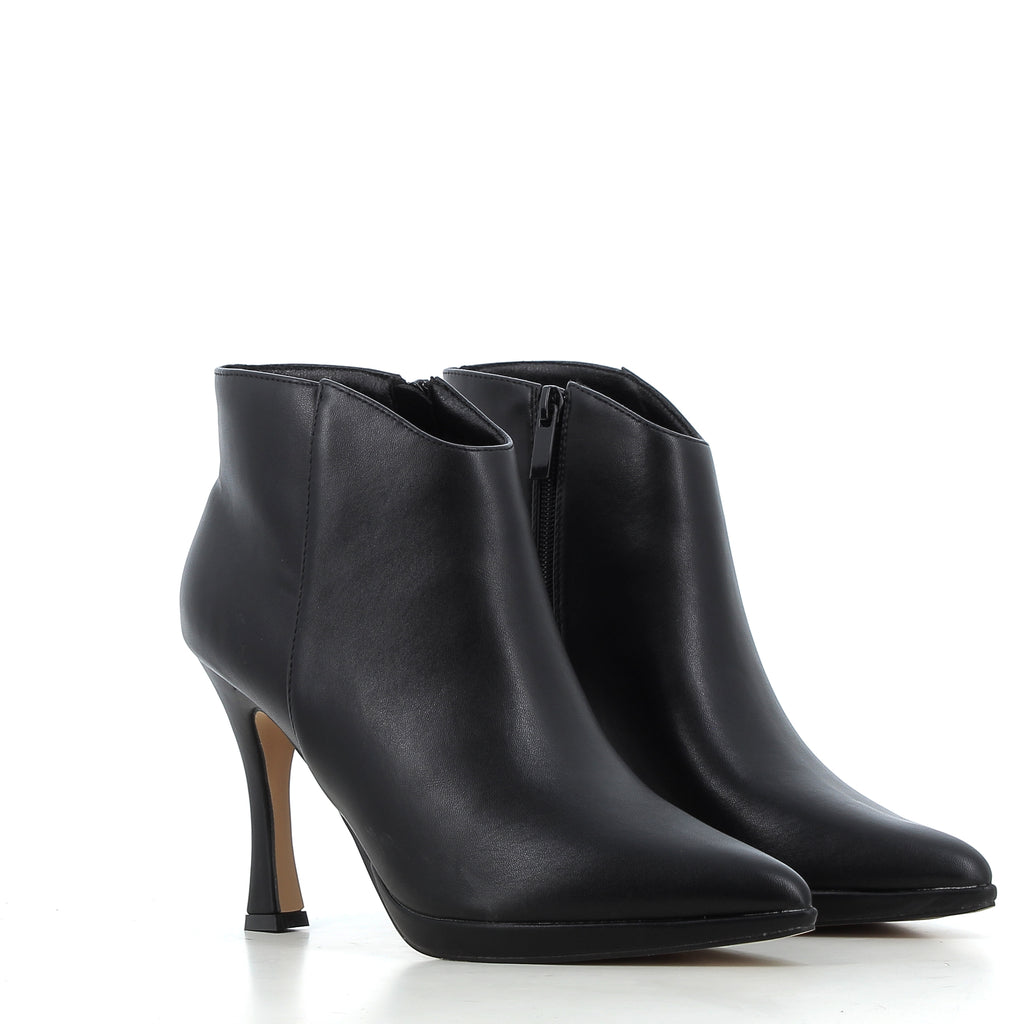 Stivaletti Alessia Neri con Plateau e Tacco 10 cm