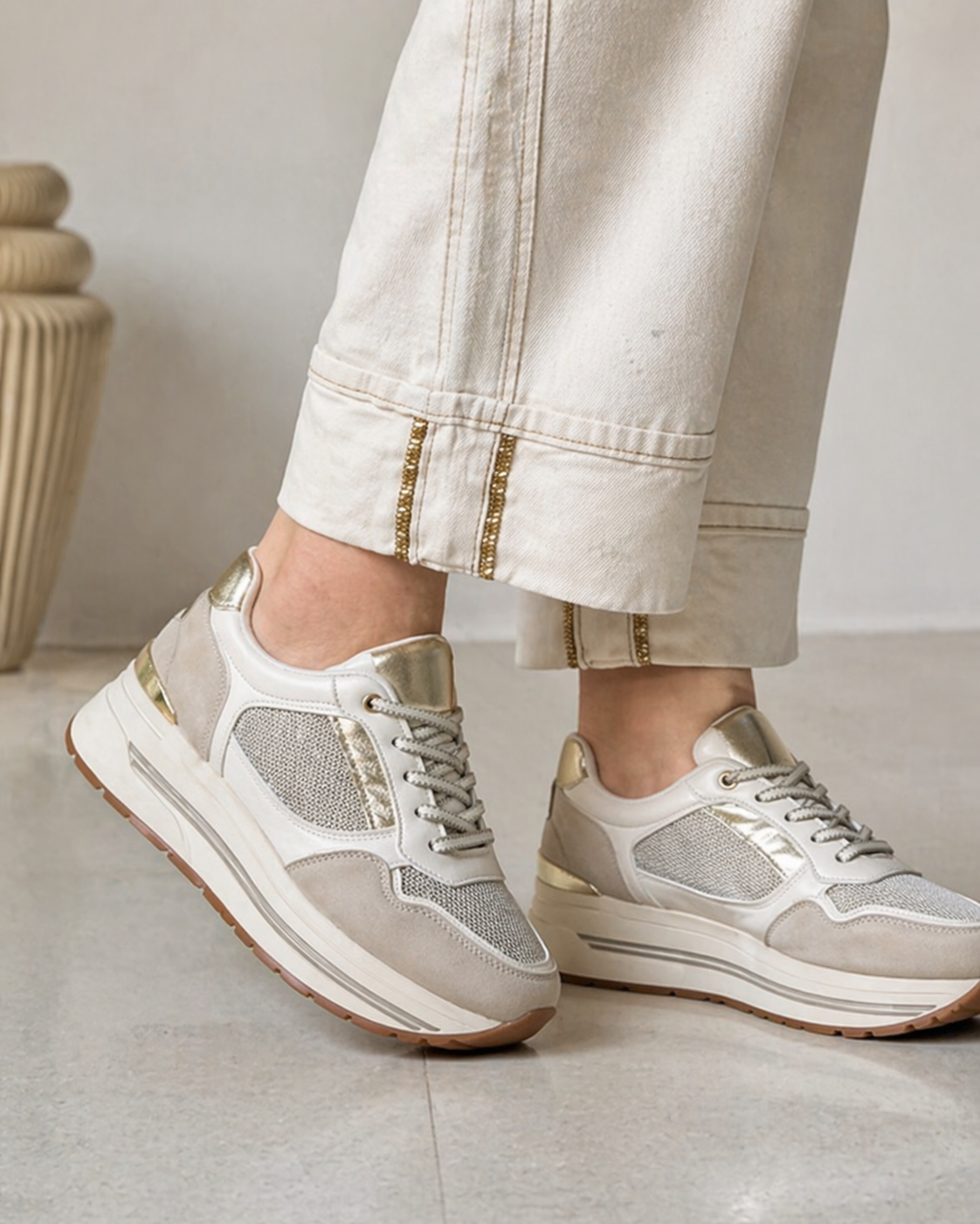 Hodea Sneakers Ada Beige